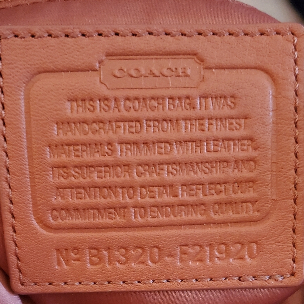 COACH Ashley Op Art Dotted Signature Hobo Shoulder Handbag F21920 Y2K VINTAGE - Picture 8 of 16